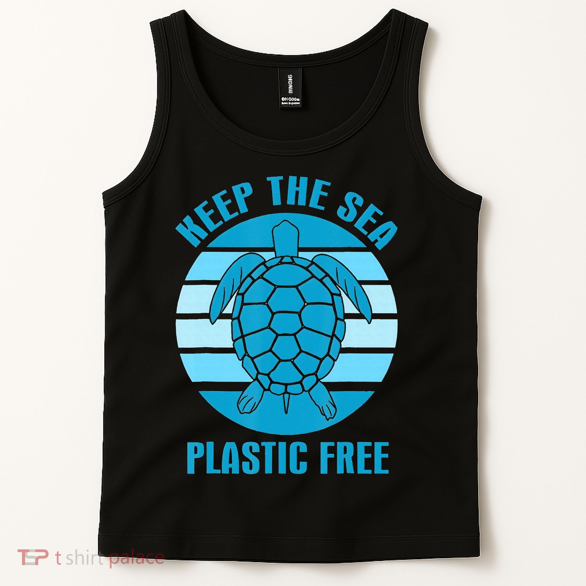 Keep The Sea Plastic Free Turtle Earth Day Tank Top
