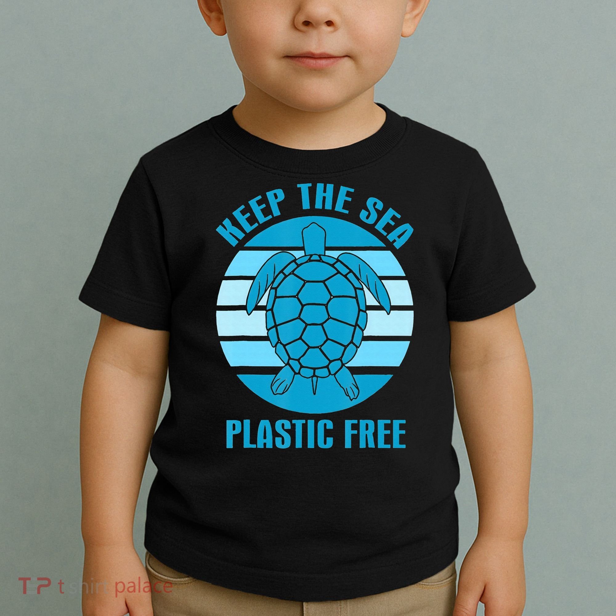 Keep The Sea Plastic Free Turtle Earth Day Toddler T-Shirt