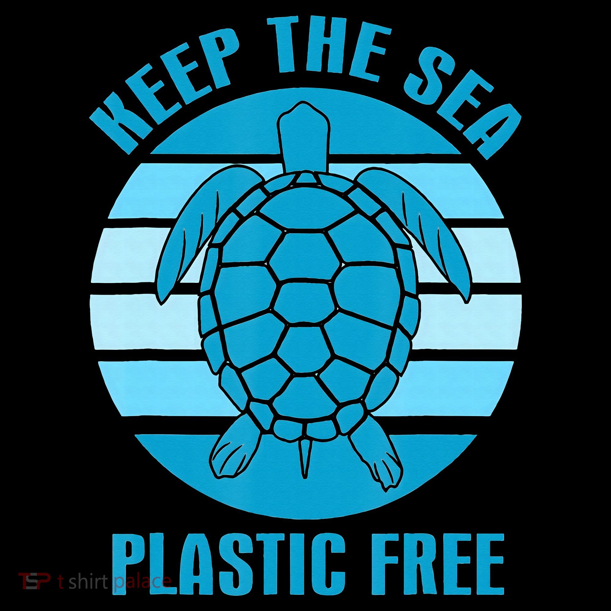 Keep The Sea Plastic Free Turtle Earth Day Kids T-Shirt