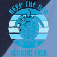 Keep The Sea Plastic Free Turtle Earth Day Raglan Baseball Sleeve Shirt thumb 2