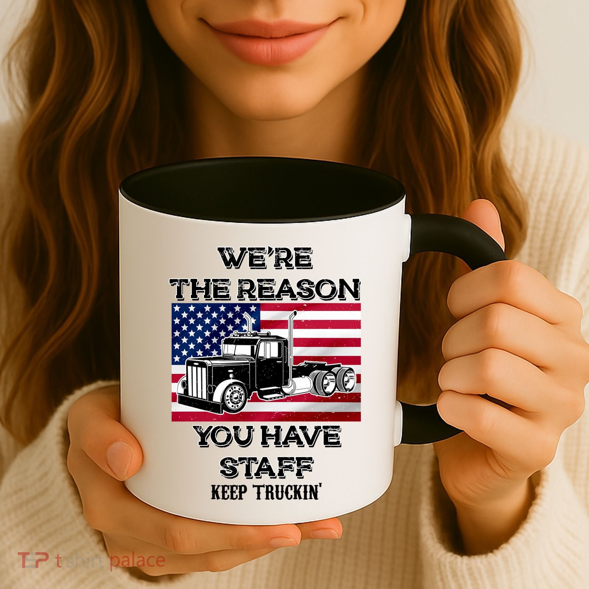 Keep Truckin Staff USA Coffee Mug