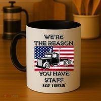 Keep Truckin Staff USA Coffee Mug thumb 4