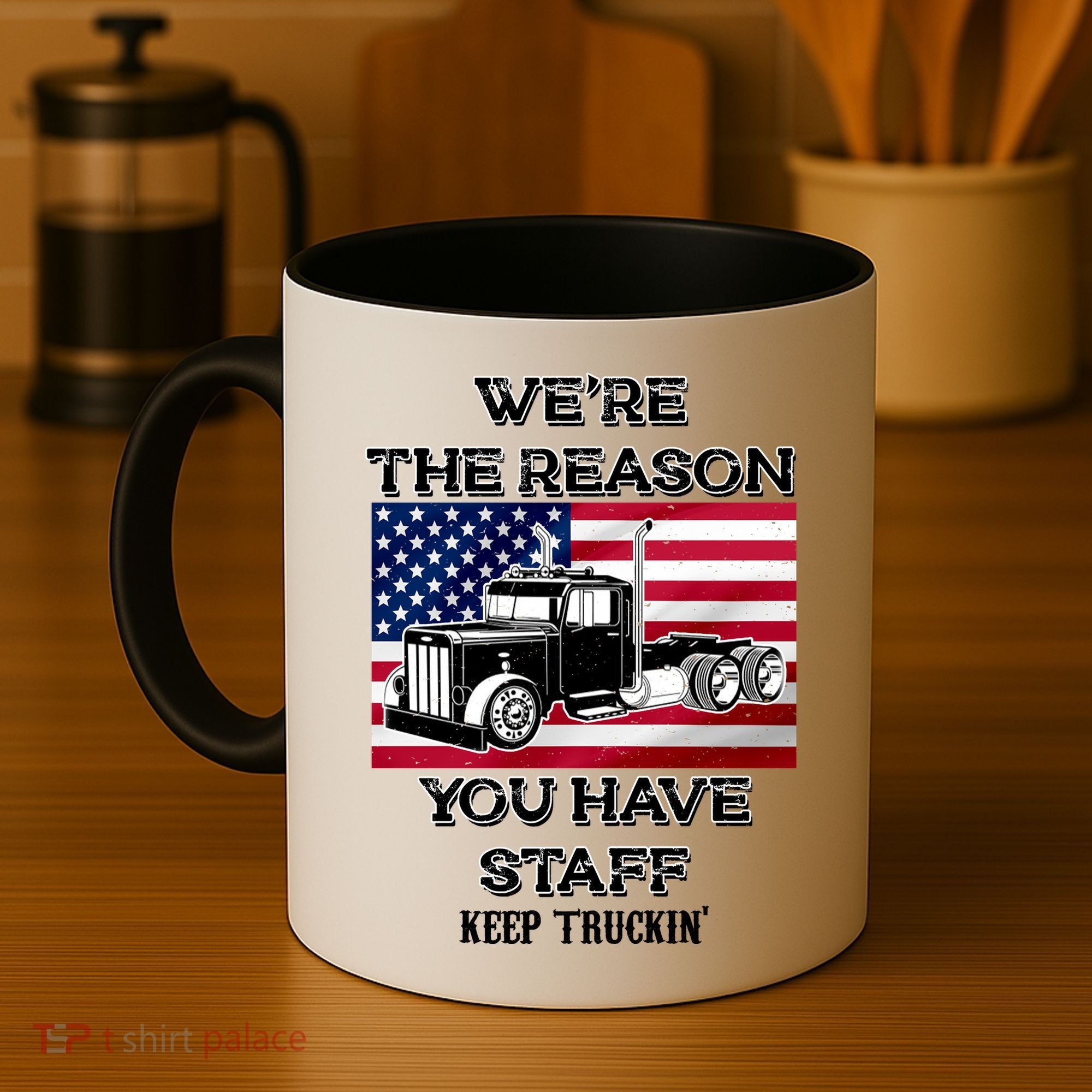 Keep Truckin Staff USA Coffee Mug