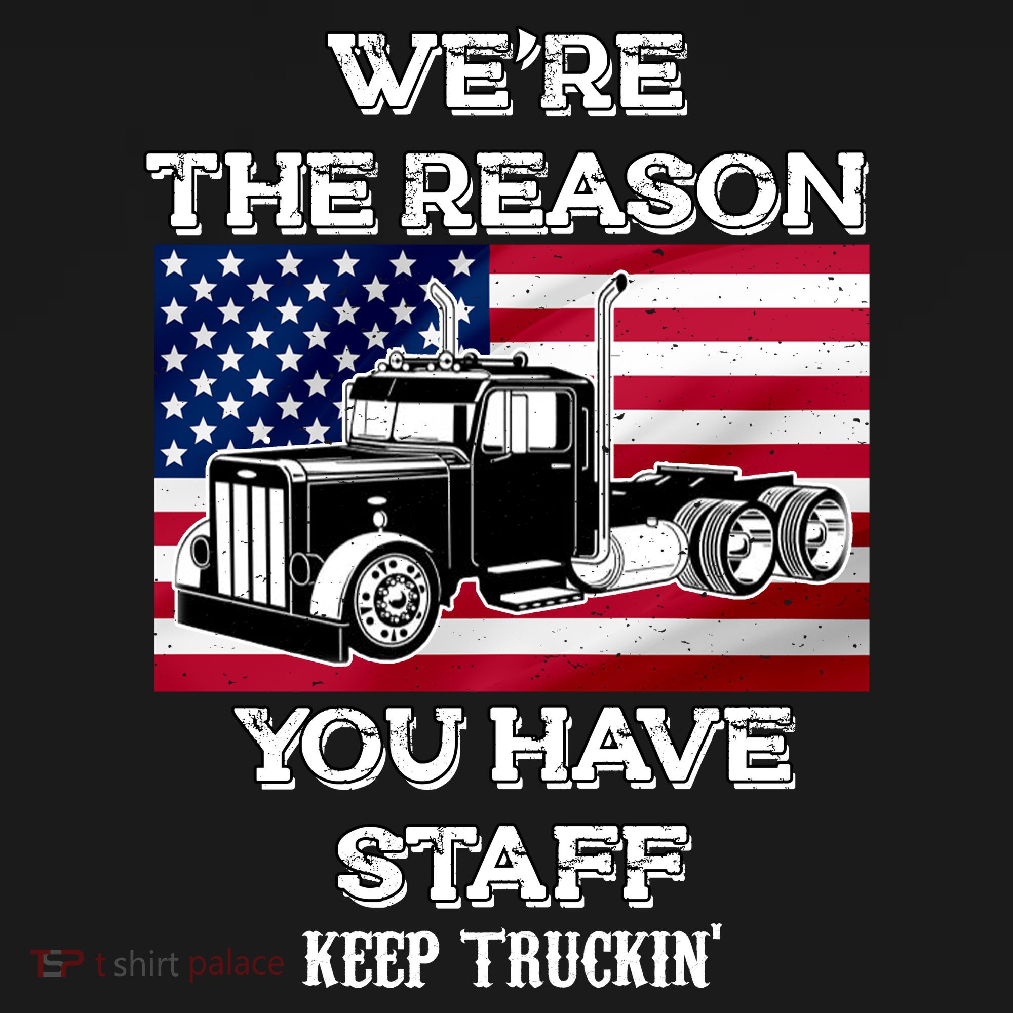 Keep Truckin Staff USA Ornament