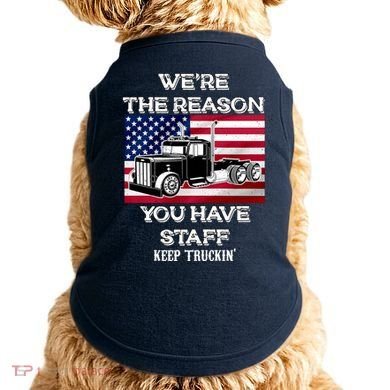 Keep Truckin Staff USA Doggie Tank