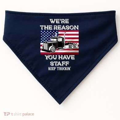Keep Truckin Staff USA USA-Made Doggie Bandana