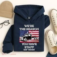 Keep Truckin Staff USA Hoodie thumb 4