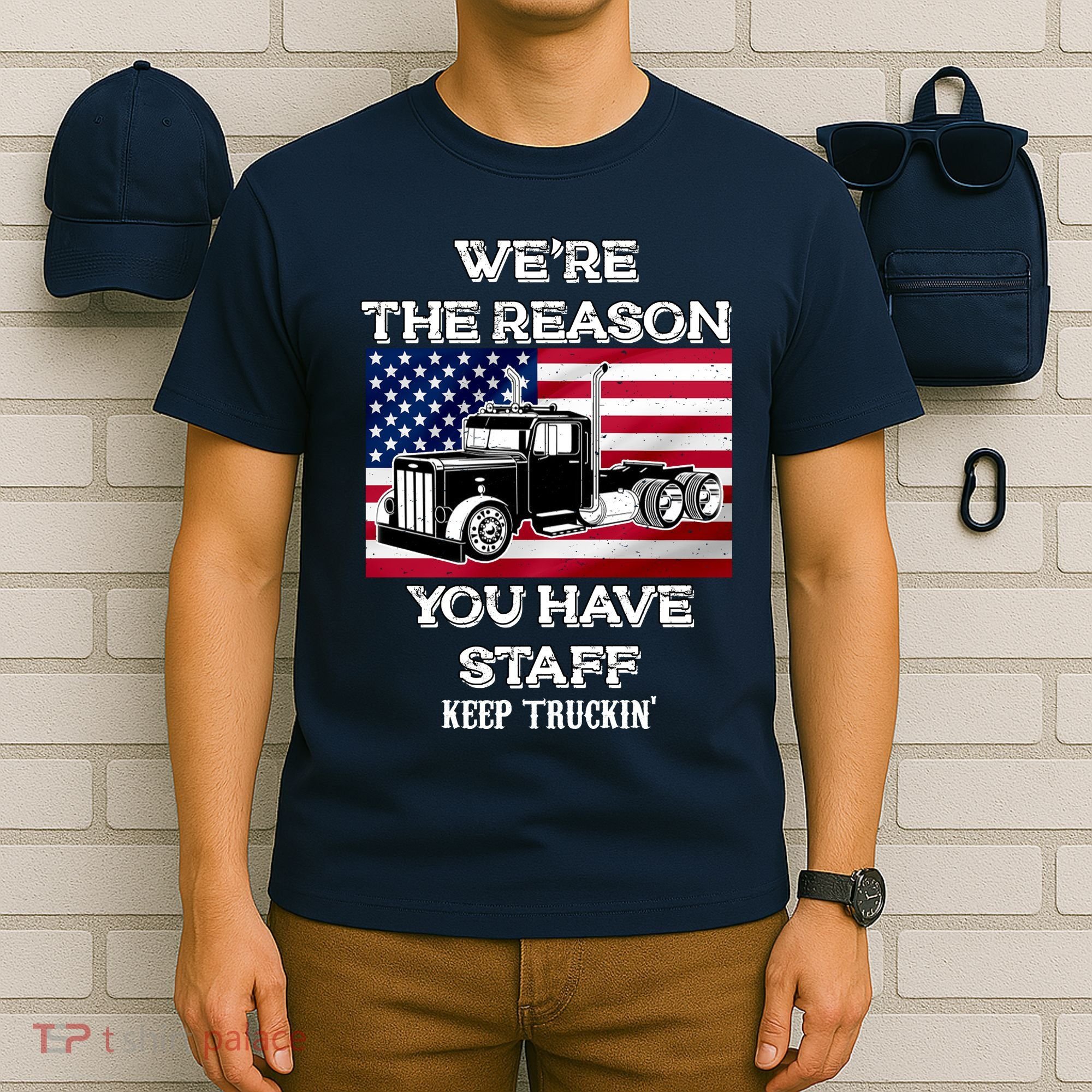 Keep Truckin Staff USA T-Shirt