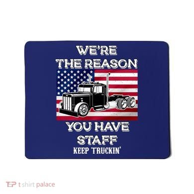 Keep Truckin Staff USA Mousepad