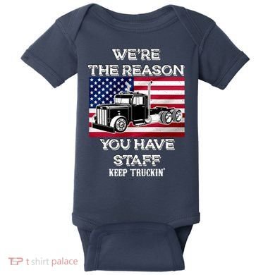 Keep Truckin Staff USA Baby Bodysuit