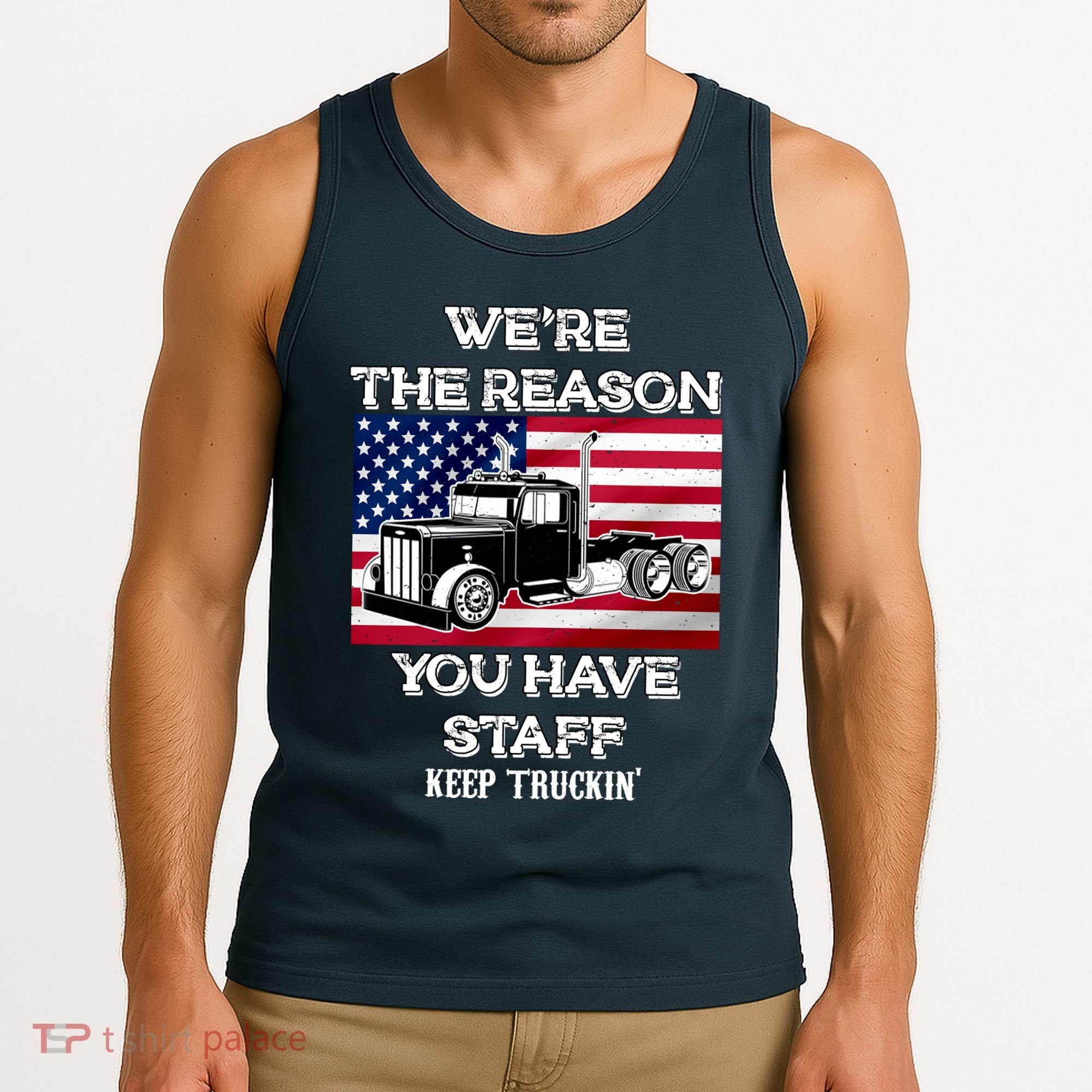 Keep Truckin Staff USA Tank Top