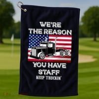 Keep Truckin Staff USA Golf Towel thumb 1