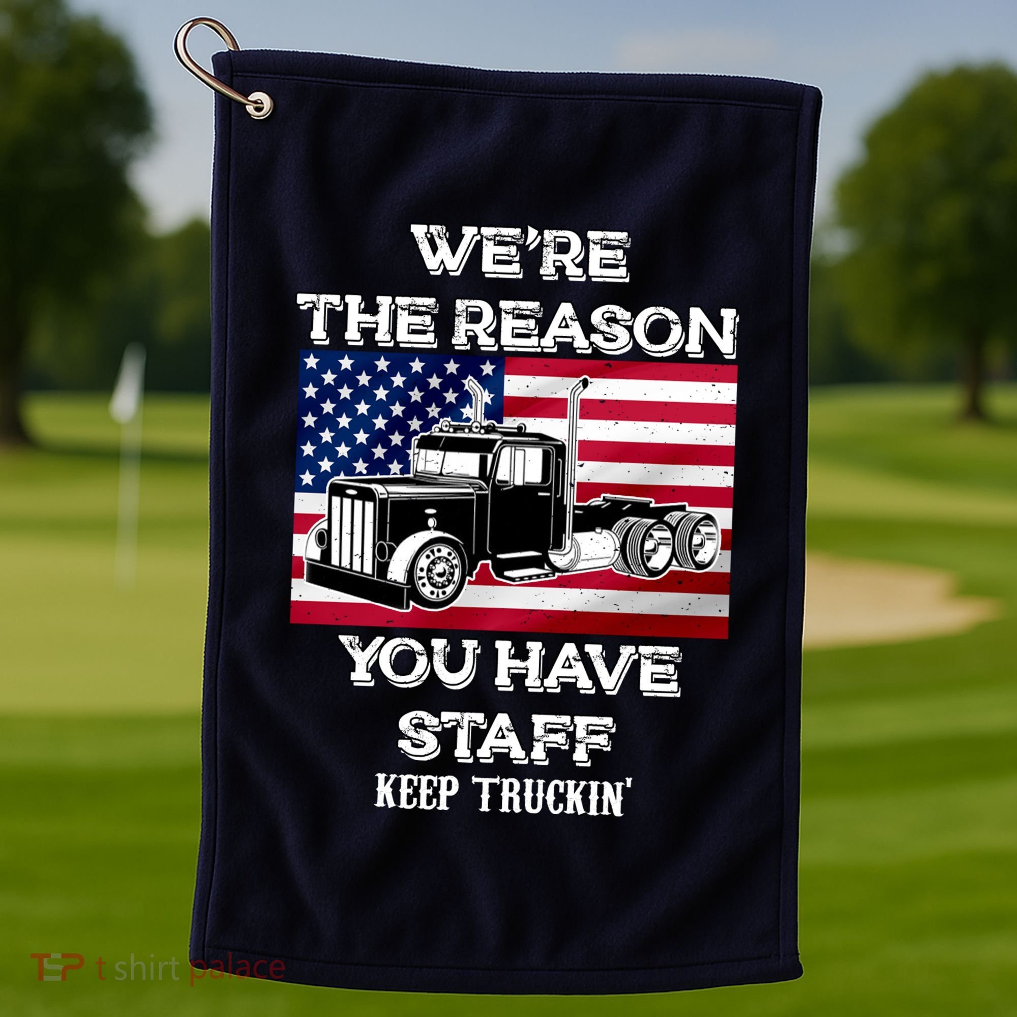 Keep Truckin Staff USA Golf Towel