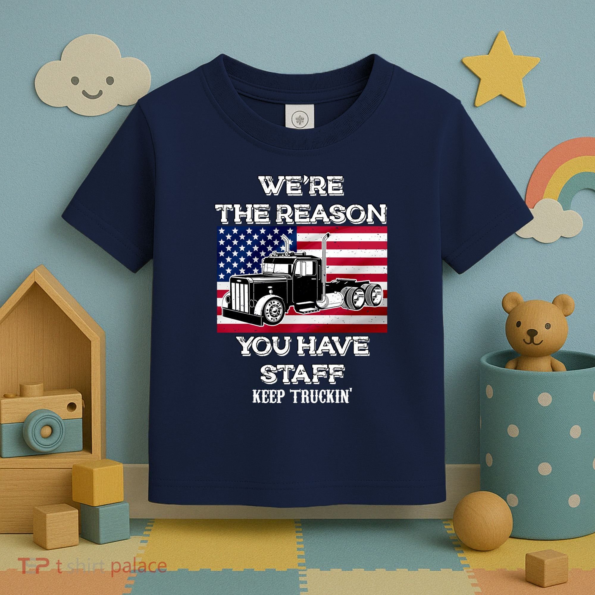 Keep Truckin Staff USA Toddler T-Shirt