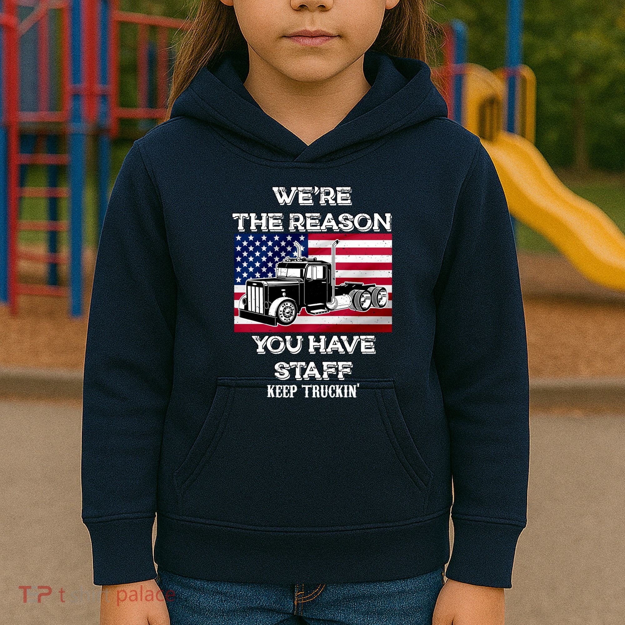 Keep Truckin Staff USA Kids Hoodie