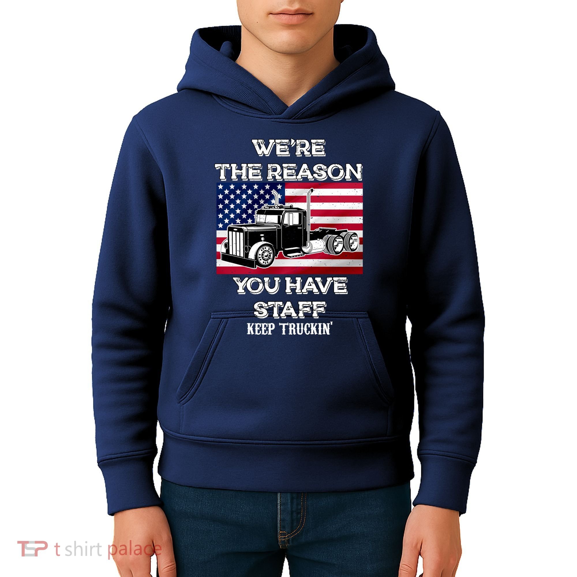 Keep Truckin Staff USA Kids Hoodie