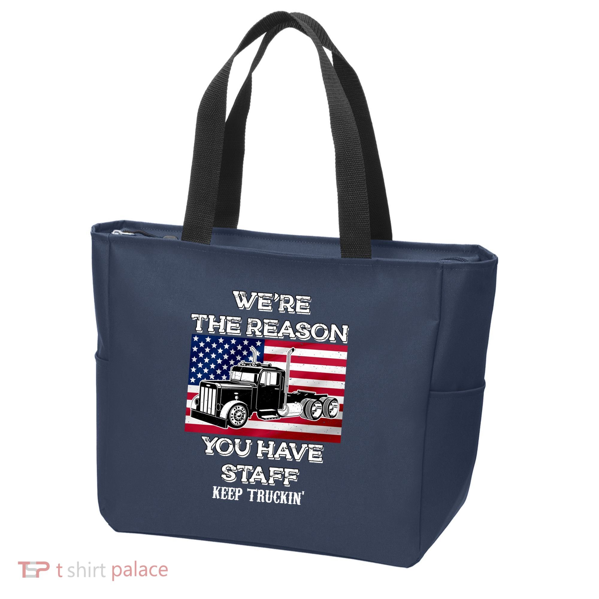 Keep Truckin Staff USA Tote Bag