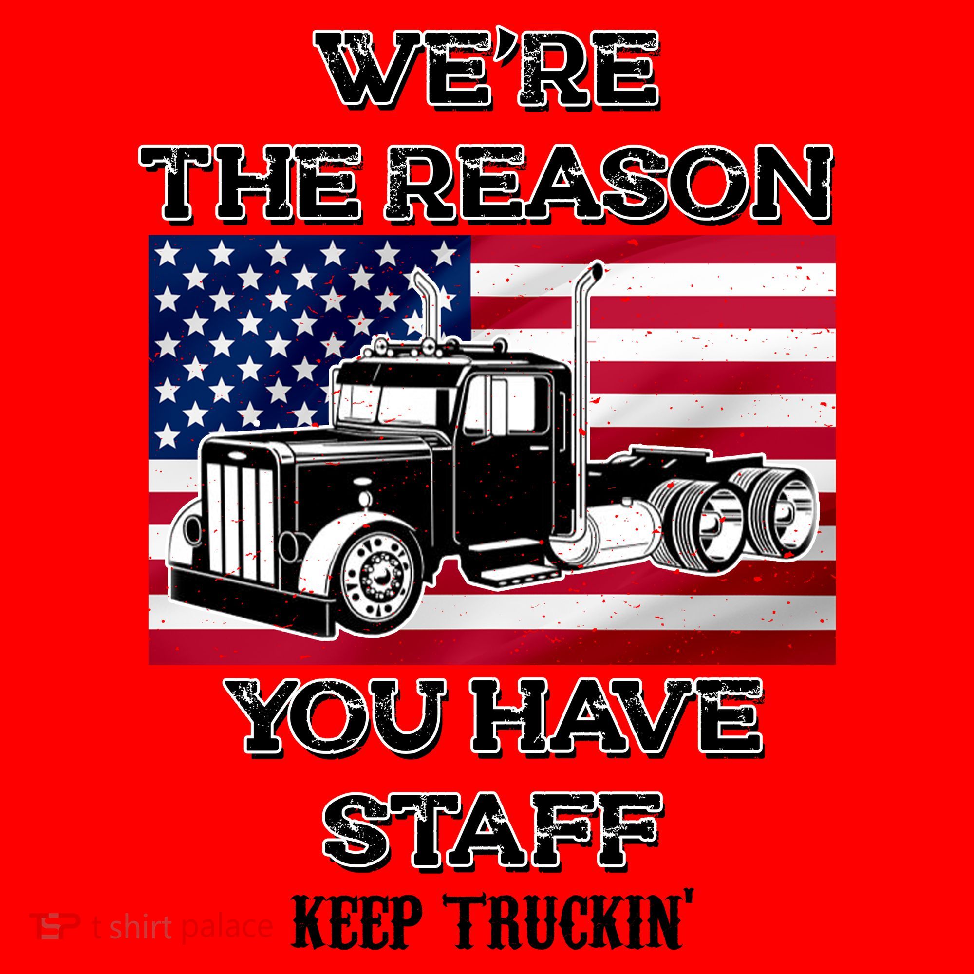 Keep Truckin Staff USA Santa Hat