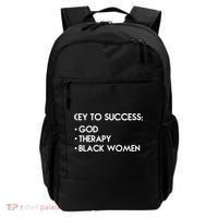 Key To Success God Therapy Black Women Backpack thumb 0