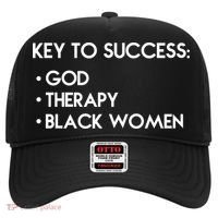 Key To Success God Therapy Black Women Hat thumb 0