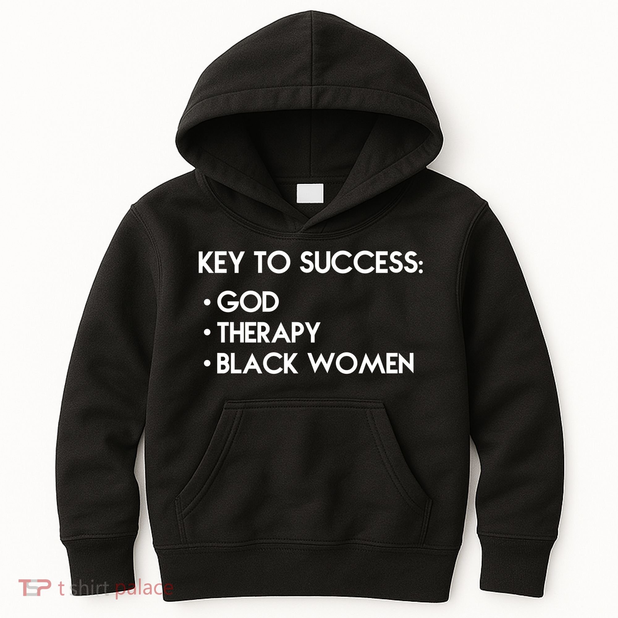 Key To Success God Therapy Black Women Kids Hoodie