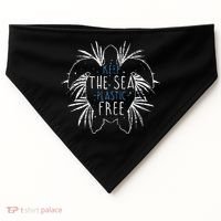 Keep The Sea Plastic Free Sea Turtle USA-Made Doggie Bandana thumb 0