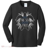 Keep The Sea Plastic Free Sea Turtle Kids Long Sleeve Shirt thumb 0