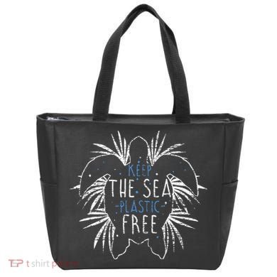 Keep The Sea Plastic Free Sea Turtle Tote Bag