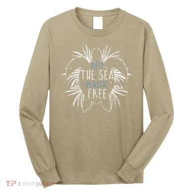 Keep The Sea Plastic Free Sea Turtle Long Sleeve Shirt