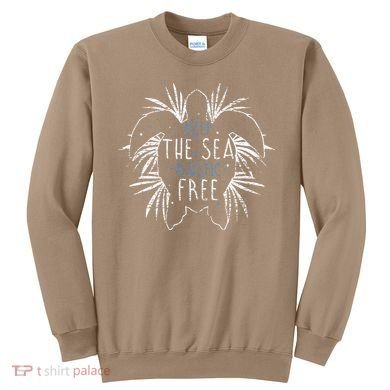 Keep The Sea Plastic Free Sea Turtle Sweatshirt