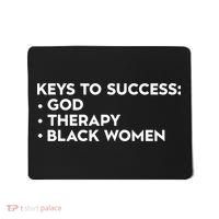 Keys To Success God Therapy Black Women Mousepad thumb 0