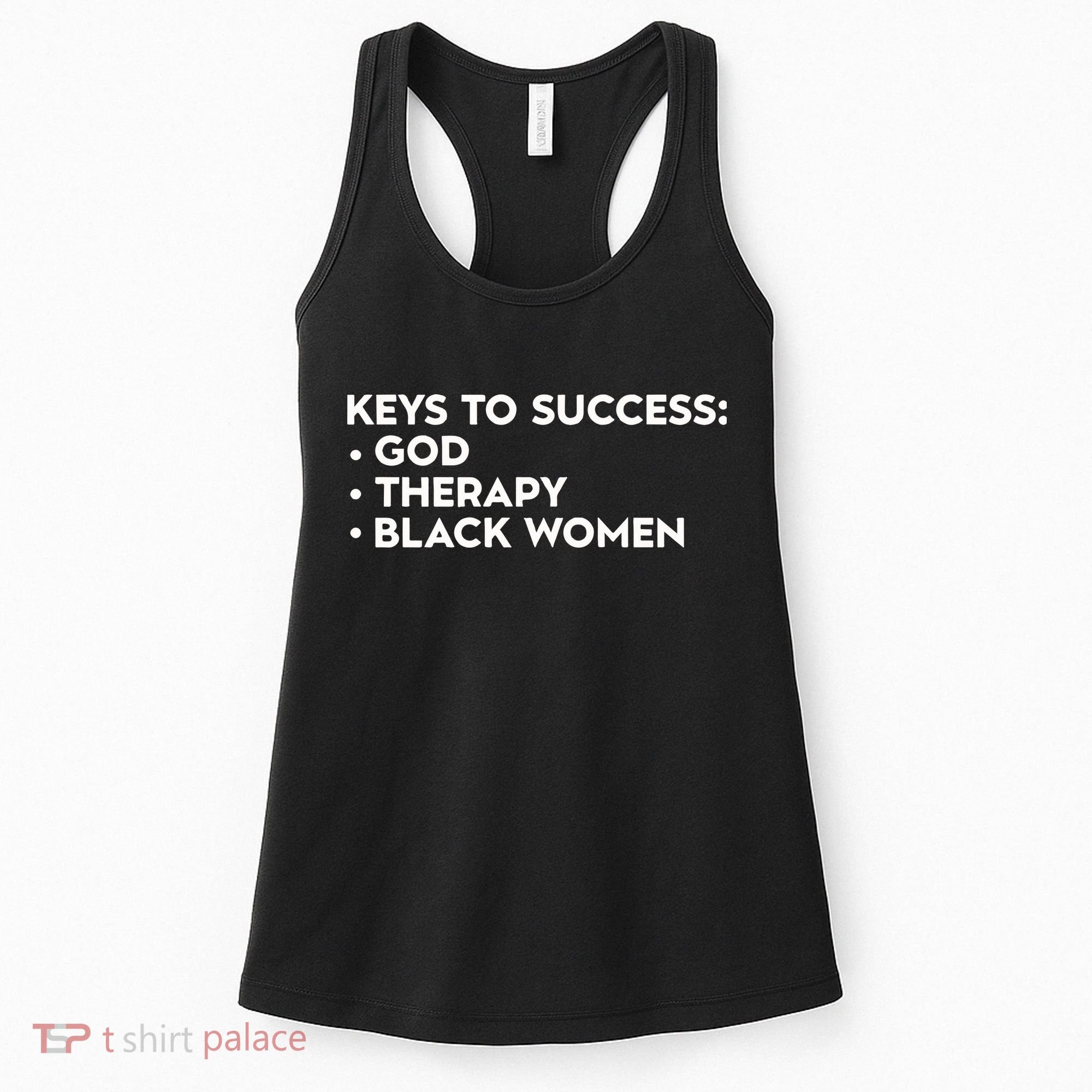 Keys To Success God Therapy Black Women Women's Tank Top