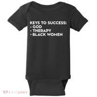 Keys To Success God Therapy Black Women Baby Bodysuit thumb 0