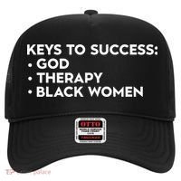 Keys To Success God Therapy Black Women Hat thumb 0