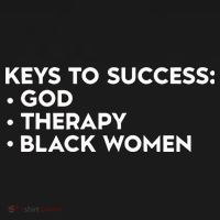 Keys To Success God Therapy Black Women Visor thumb 3