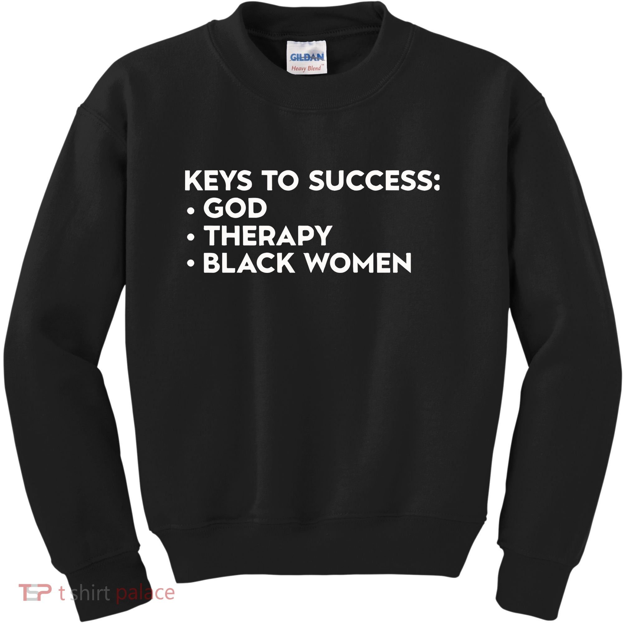 Keys To Success God Therapy Black Women Kids Sweatshirt