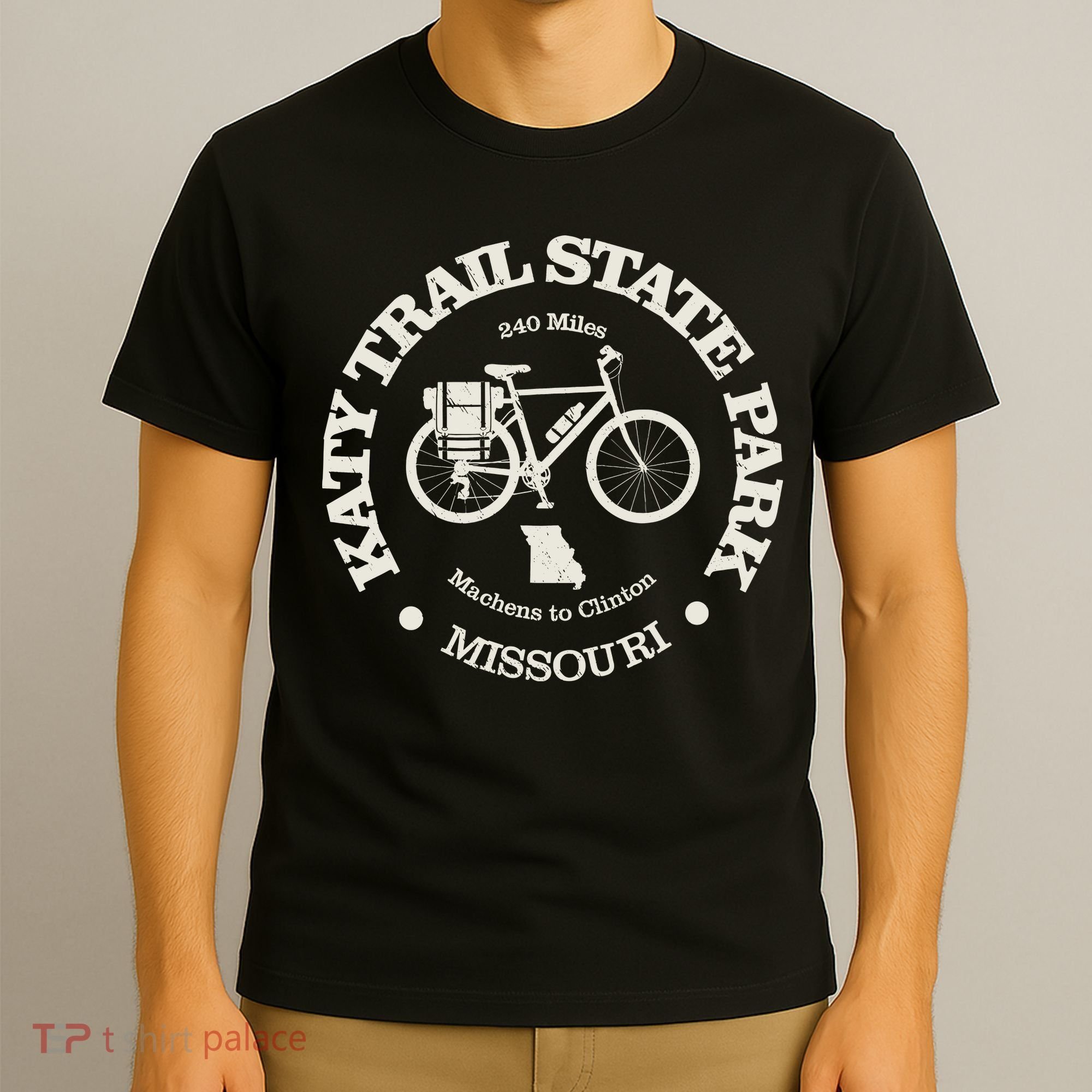 Katy Trail State Vintage Cycling State Park Missouri Bike T-Shirt