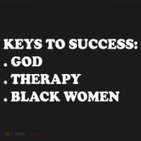 Keys To Success God Therapy Black Women Long Sleeve Shirt thumb 2