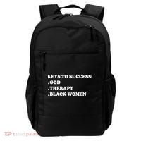 Keys To Success God Therapy Black Women Backpack thumb 0