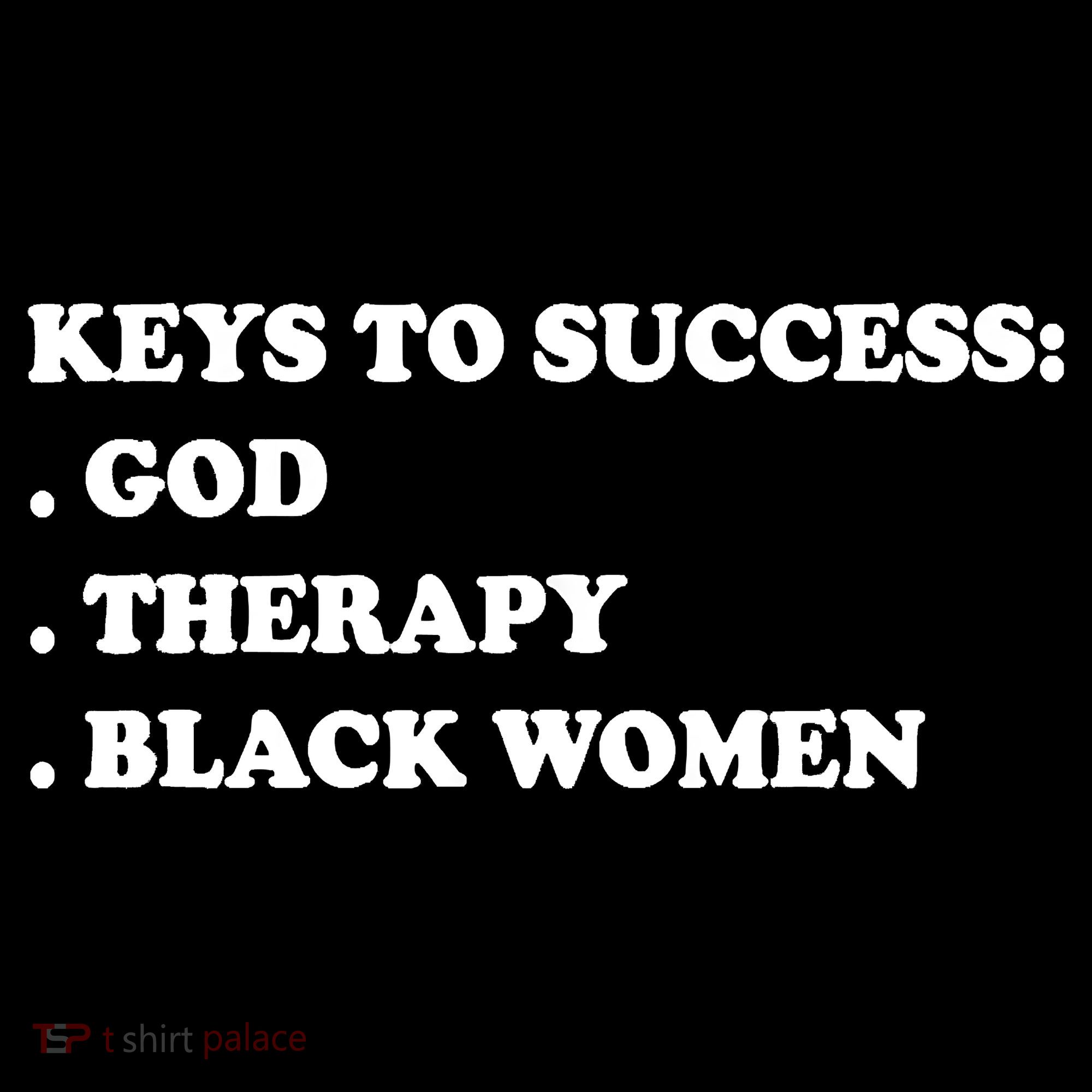 Keys To Success God Therapy Black Women Coffee Mug