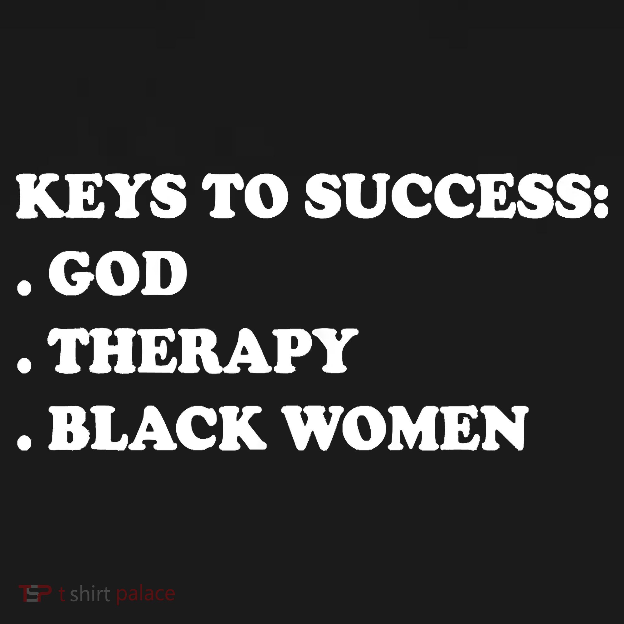Keys To Success God Therapy Black Women Polo