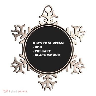 Keys To Success God Therapy Black Women Ornament