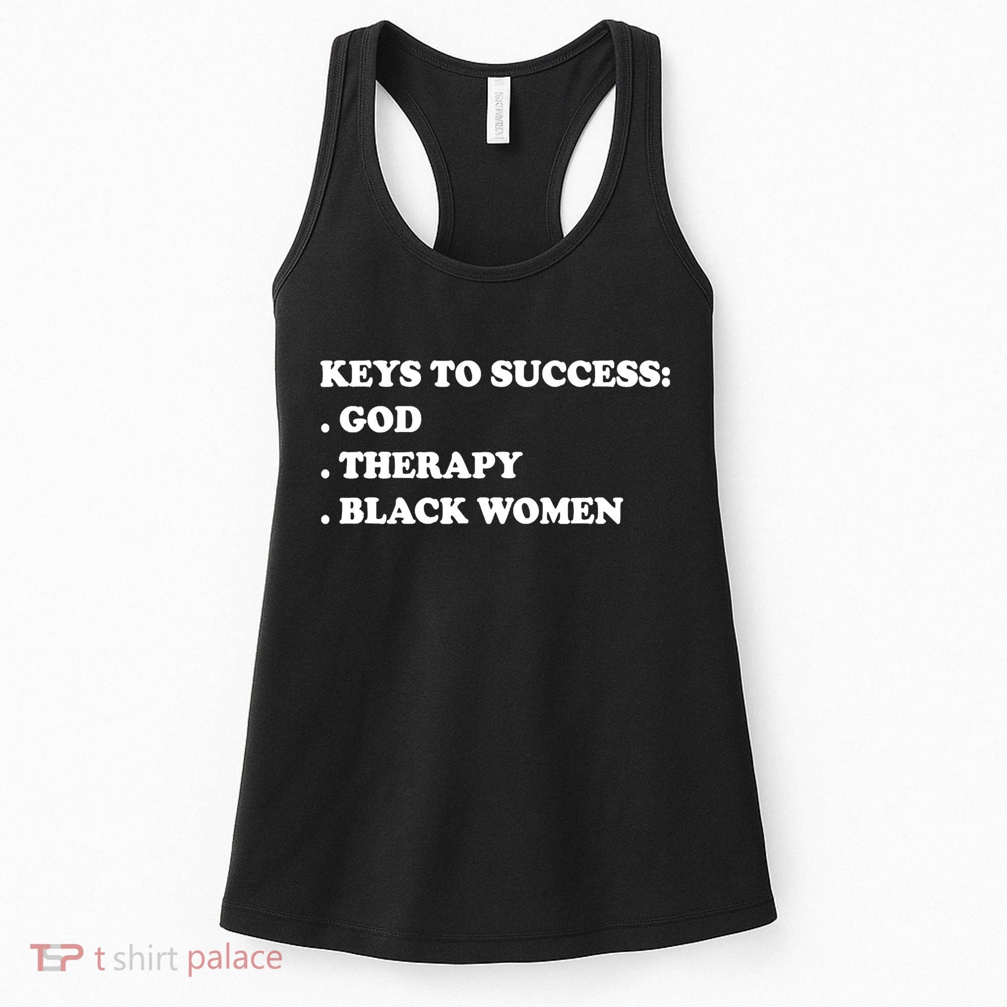Keys To Success God Therapy Black Women Women's Tank Top