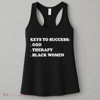 Keys To Success God Therapy Black Women Women's Tank Top thumb 3