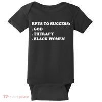 Keys To Success God Therapy Black Women Baby Bodysuit thumb 0