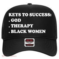 Keys To Success God Therapy Black Women Hat thumb 0