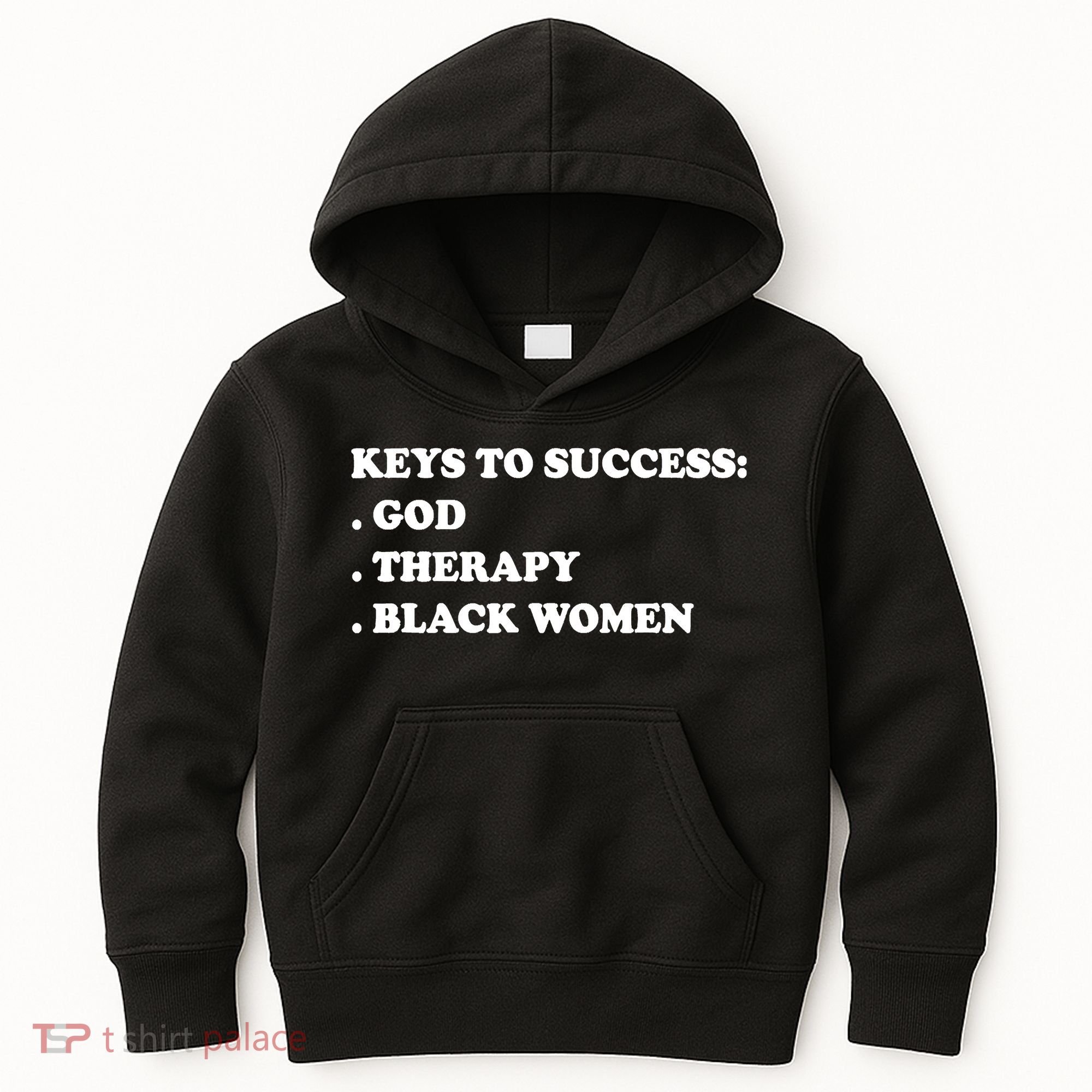 Keys To Success God Therapy Black Women Kids Hoodie
