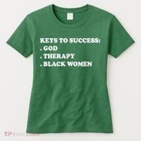 Keys To Success God Therapy Black Women Women's T-Shirt thumb 0