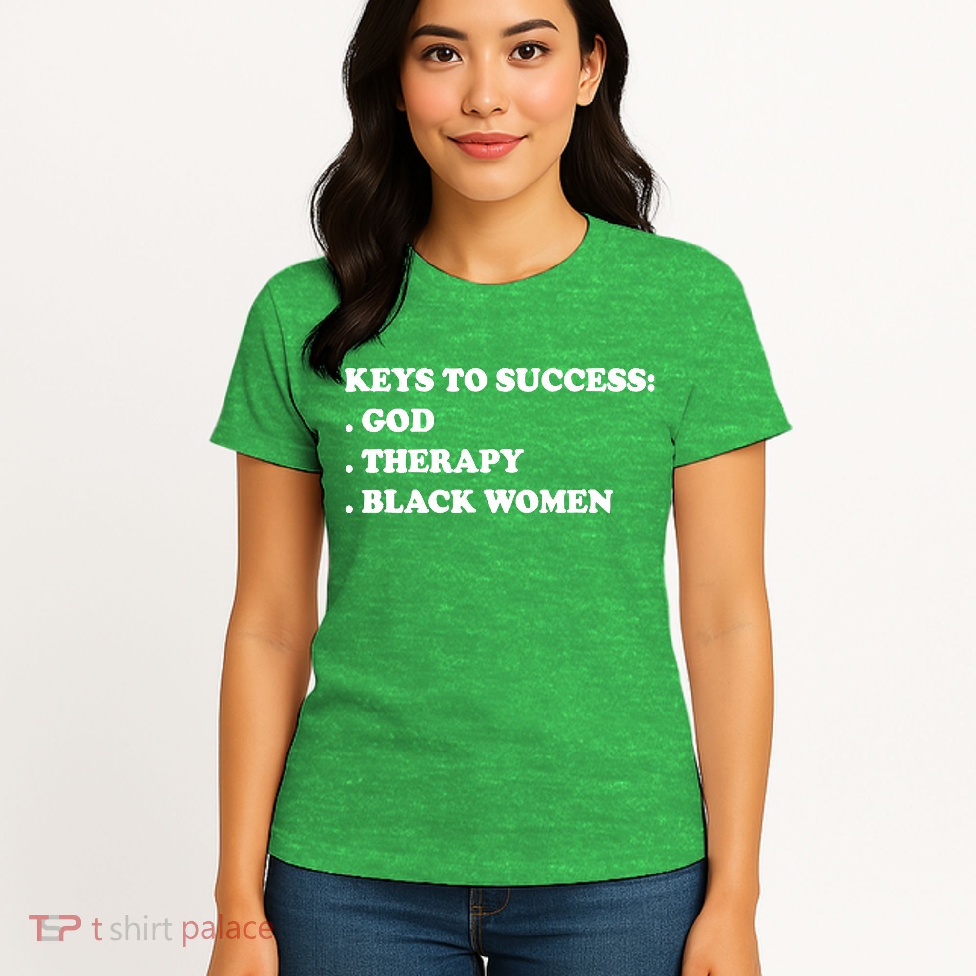 Keys To Success God Therapy Black Women Women's T-Shirt