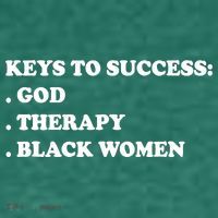 Keys To Success God Therapy Black Women Women's T-Shirt thumb 6